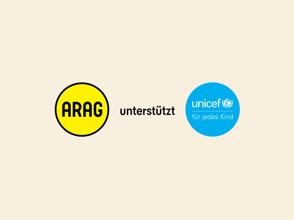 ARAG Unterstuetzt Unicef Logo