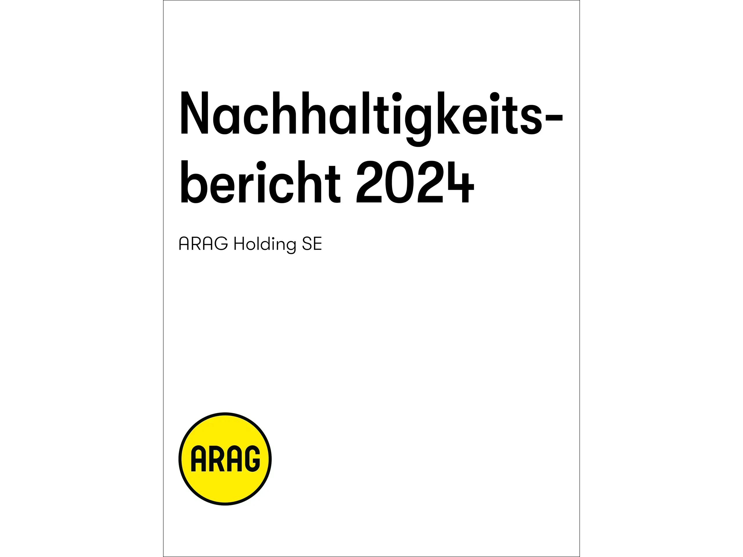 Titel Nachhaltigkeitsbericht 2024 DE