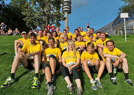ARAG Team beim Firmenlauf ARAG als Arbeitgeber